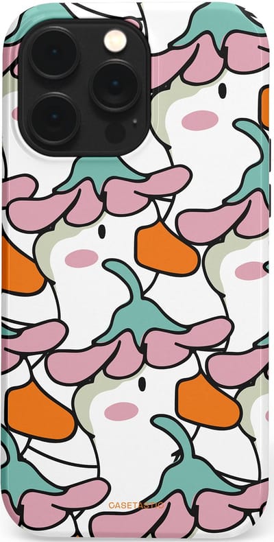 Casetastic Hoesje Geschikt voor Apple iPhone 14 Pro Max Magsafe - Stijlvolle Beschermende Duo-layer Case - Bloempjeshoed