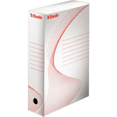 Archiefdoos Esselte Boxycolor 80mm 352x250mm wit