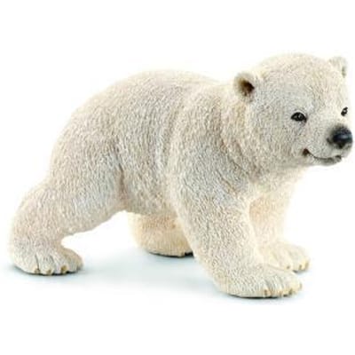 Schleich Wild Life ijsbeerwelp - educatief speelgoedfiguur kunststof.