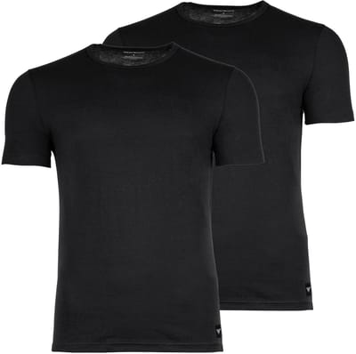 Emporio Armani T-shirt ESSENTIAL LOGOLABEL Set van 2
