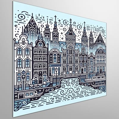 Kunstprint | Wanddecoratie | Dibond | 80 × 80 cm