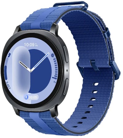 Strap-it siliconen sport bandje smartwatchband geschikt voor Samsung Galaxy Watch 9 (40/44mm) / Watch 8 (40/44mm) / 8 Classic (46mm) - blauw
