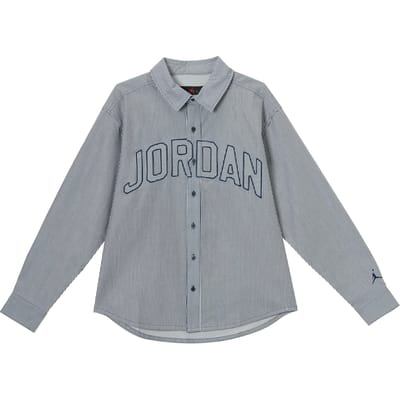 Chemises Jordan Air Hommes Bleu Gris Col Modéré 2XL gray