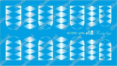 Korneliya Airbrush Waterdecal AG 0009 White