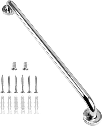 Badkamerbeugel - Veiligheidshandvat Hulp - Valpreventie Thuis - Antislip Ontwerp - 80 cm Lengte - Zilver