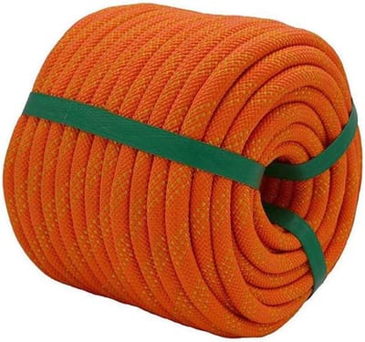 Dubbel gevlochten polyester buitentouw, boomverzorger tuigingstouw, 1200-12000 lbs, breuksterkte, sterke trekkracht voor kamperen, zeilen, schommels, anker boom werk redding (12 mm, 10 m)
