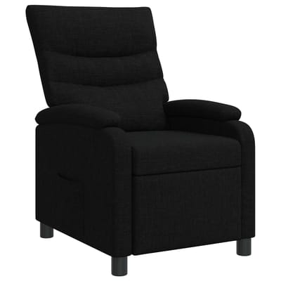 vidaXL - Recliner - Zwart - Stof