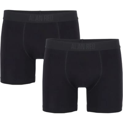 ALAN RED boxershorts Bomber bamboo (2-pack) - zwart