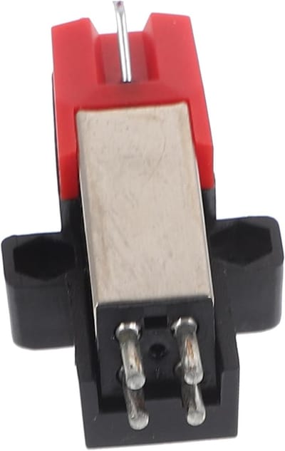 Platenspeler Naald - Naald Vervanging - Muziek Luisteren - Dubbele Naald - 3.4 x 1.8 cm - Zwart