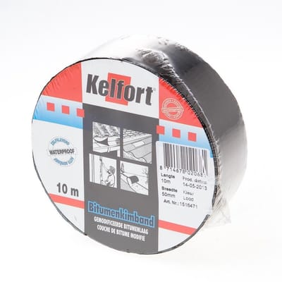 Kelfort Bitumenkimband loodkleurig 10 meter x 50mm