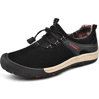 Lente Heren Leer Outdoor Antislip Sport Casual Schoenen Zachte Zool Ademend Reizen Casual Papa's Schoenen Leren Schoenen Herenschoenen 48