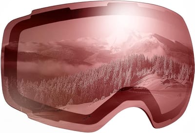 Vervangende Lensen voor Pro Ski Goggles - Verkrijgbaar in 10 Kleuren en UV-bescherming, Antifog, Hoge Kwaliteit