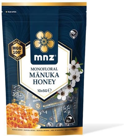 Manuka New Zealand Manuka honing MGO 100+ snappak 50 gram