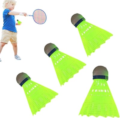 LED Badminton Shuttles - Verlichte Ballen - Nachtelijk Spelen - Stabiele Nauwkeurigheid - 4 stuks - Glow-in-the-dark