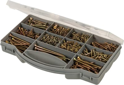 Fixman Assortiment schroeven - verzinkt staal - roestbestendig - kruiskop PZ - 780 stuks