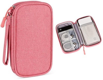 Travel Organizer - Roze | 19 x 11 x 3,5 cm | Nylon/Polyester | Reisorganizer / Tas Organizer | Fashion Favorite