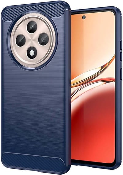 Hoes voor Oppo Reno12 FS 5G / Reno12 FS 4G / Reno12 F 4G / Reno12 F, Techsuit, Carbon, Blauw