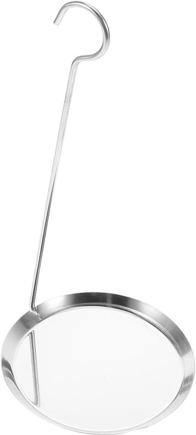 Frituurlepel - Koekjesvorm - Snacks Maken - Niet-klevend - 22 cm - Zilver