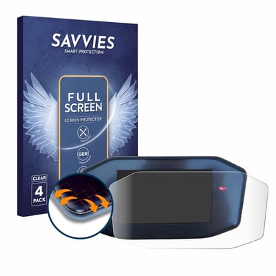 Savvies - Screenprotector voor KTM 790 Duke - Folie Beschermfolie transparant volledig dekking 4 Stuks