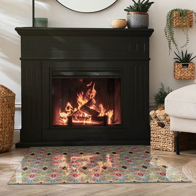 Coloray Vloerplaat Houtkachel - Plaat onder Houtkachel - 100 cm x 70 cm - Kachel Onderplaat - Bruin Vloerplaat Kachel - Vloerplaat Voor Kachel - Onderplaat Kachel - Houtkachel Vloerplaat - Plaat Kachel