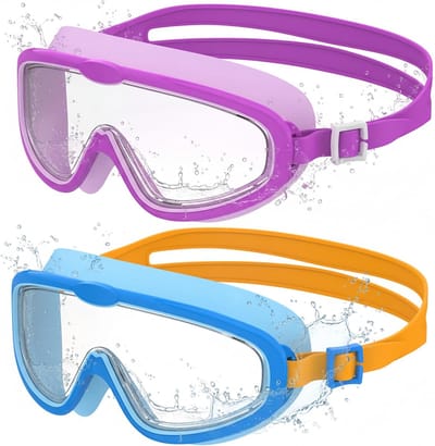 Zwembril voor kinderen - 2-pack - anti-condens - UV-bescherming - waterdicht - SnelShoppen