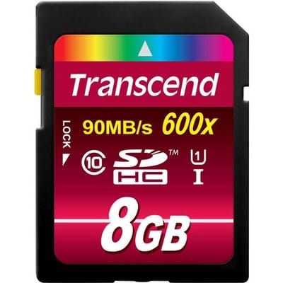 Transcend Ultimate SDHC-kaart Retail 8 GB Class 10, UHS-I