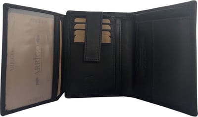 Portemonnee - Zwart - Leer - RFID Anti Skim - Portefeuille Heren - Portemonnees - Pasjes - Arrigo