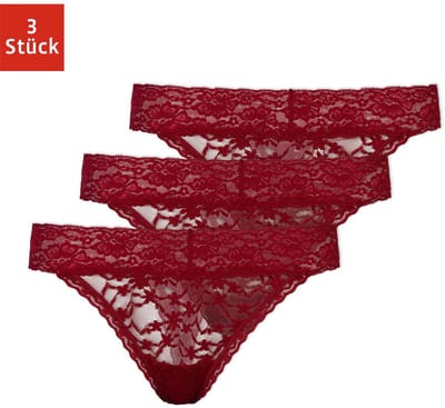 SNOCKS Tanga van Kant - Dames Ondergoed - Naadloos & Comfortabel - Dames Slips - Dames Onderbroeken - 3 Stuks