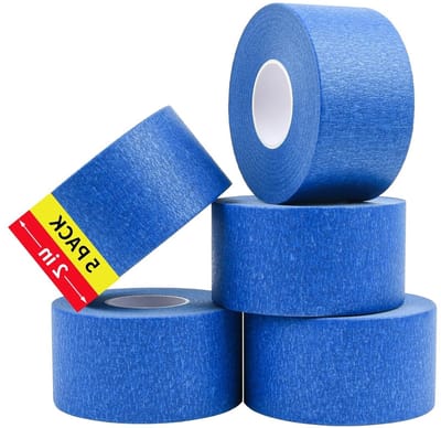 5 cm Brede Blauw Maskingtape - 5 Rollen van 50 m voor Schilderen, Knutselen en Muurdecoratie, Zelfklevend en Ideaal voor Randafwerking