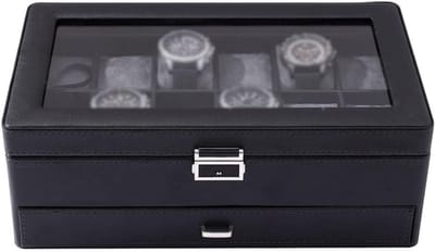 Sieradendoos Organisator - Opbergdoos - Sieraden Opbergen - Meerdere Compartimenten - 33.5x19cm - Eén Kleur