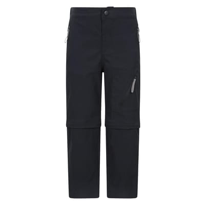 Mountain Warehouse Boswaterbestendige afritsbroek voor kinderen/kinderen (Zwart)