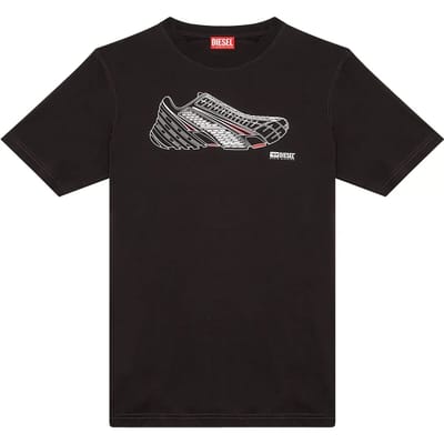 Diesel Just T-shirt Met Korte Mouwen Zwart S Man