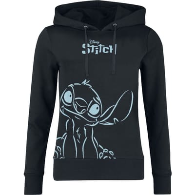 Lilo & Stitch - Disney Trui met capuchon - Stitch - S tot L - voor Vrouwen - zwart