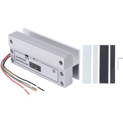 Serrure électrique à pêne dormant pour porte en verre avec signal de retour DC 12V Sécurité positive Système de contrôle d'accès pour porte pour
