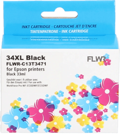 FLWR Epson 34XL zwart (Huismerk (compatible))