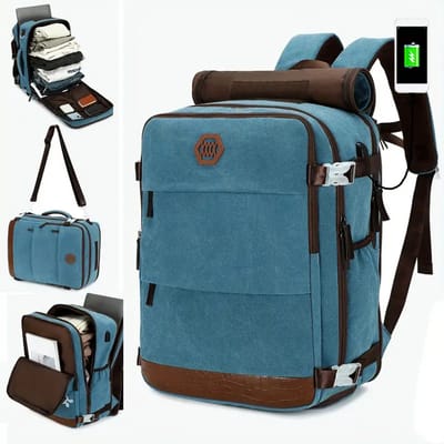 PolkaHome® Luxe Handbagage Koffer | Handbagage Tas & Rugzak 40x30x20 | Reisrugzak & Reistas | Luchtvaartmaatschappij Goedgekeurd