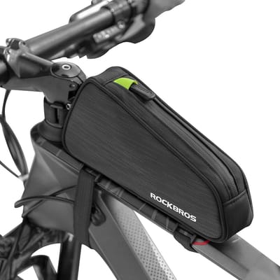 Fietsframe Tas voor Bovenbuis - Geschikt voor MTB en Racefietsen - Zwart 1.1L
