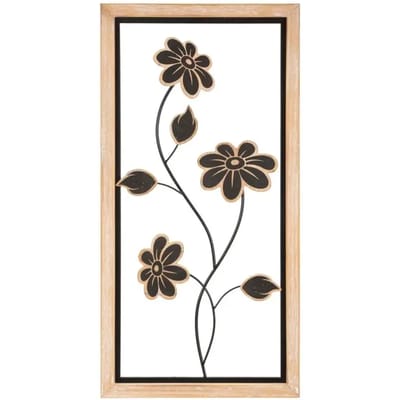 Wanddecoratie Iron/wood Wall Panel Girish -b 30×2,5×60 cm