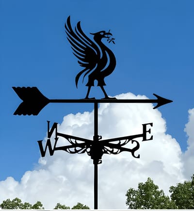 Metalen Windspinner met Dierenmotief - Smeedijzeren Tuin Decoratie voor Buiten - Ornament voor Daktuinen & Binnenplaatsen-Zonnevogel-Belle‘s product-Belle's product