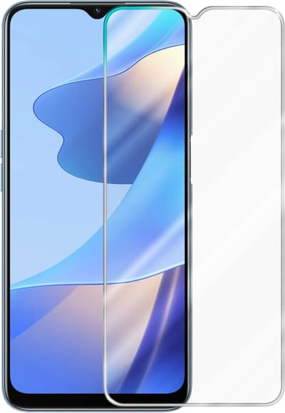 Cadorabo Screenprotector geschikt voor OPPO A16 / A16s - Pantser film Beschermende film in KRISTALHELDER Geharde (Tempered) display beschermglas in 9H hardheid met 3D Touch