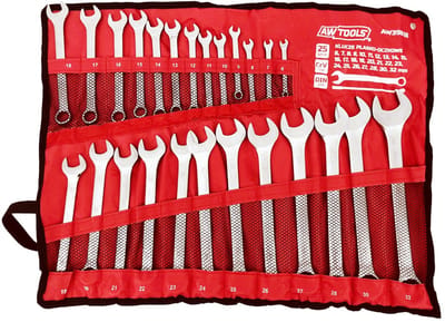Awtools - Ringsleutelset - 6-32 mm - 25 Stuks - Staal