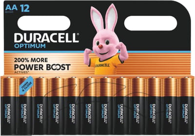 Duracell Ultra alkaline AA-batterijen, verpakking van 12