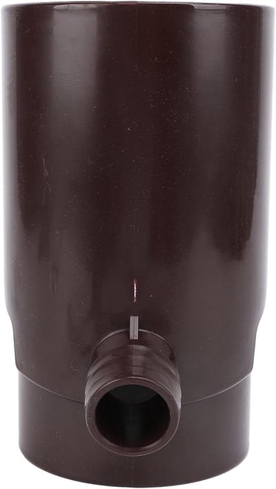 Regenwateromleider - Regenwateropvanger Tuin - Water Besparen - Efficiënt Rond Ontwerp - 10 cm - Bruin