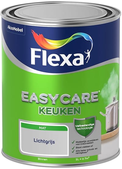 Flexa - Easycare Keuken - Lichtgrijs - Mengverf - 1 L