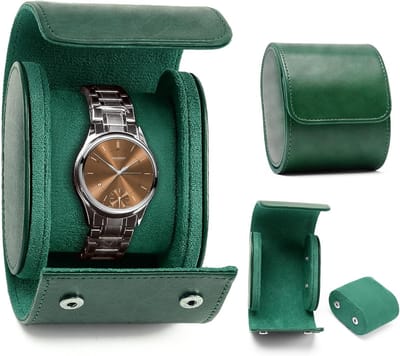 Elegante PU Leren Horlogebox voor 1 Horloge - Perfect voor Reizen, Cadeau en Organisatie van Sieraden