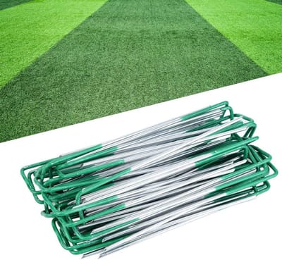 Kunstgras U Pins - Haringen Nietjes - Gazon Bevestigen - Verzinkt Roestvrij Staal - 15x3.5cm - Groen