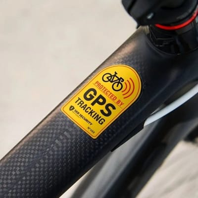 GPS Tracking Alarm Sticker Reflecterende Fiets Waarschuwingssticker Anti-Diefstal Sticker Voor Motorfiets Scooter Auto Waarschuwing