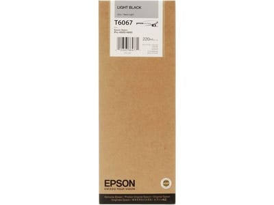 Epson T6067 inktcartridge licht zwart hoge capaciteit (origineel)