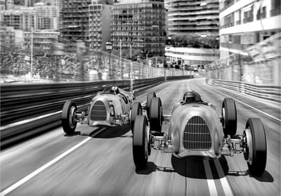 Fotobehangkoning - Behang - Vliesbehang - Fotobehang Formule 1 - Monte Carlo - 300 x 210 cm
