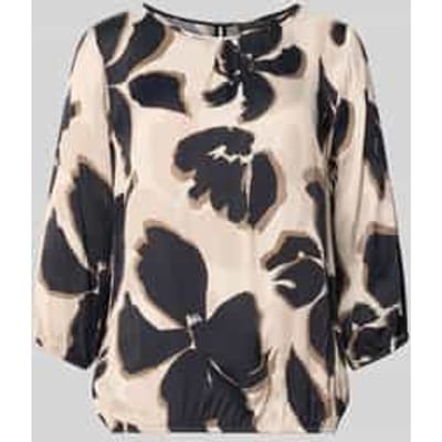 Loose fit blouse met lange mouwen van pure viscose model 'NOS JULI'